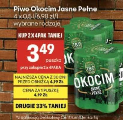 Piwo Okocim Jasne Pełne*