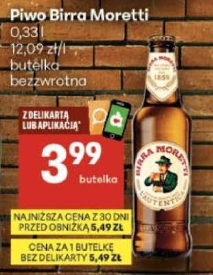 Piwo Birra Moretti