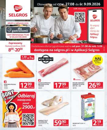 Gazetka Selgros - 27.08.2026 - 9.09.2026.