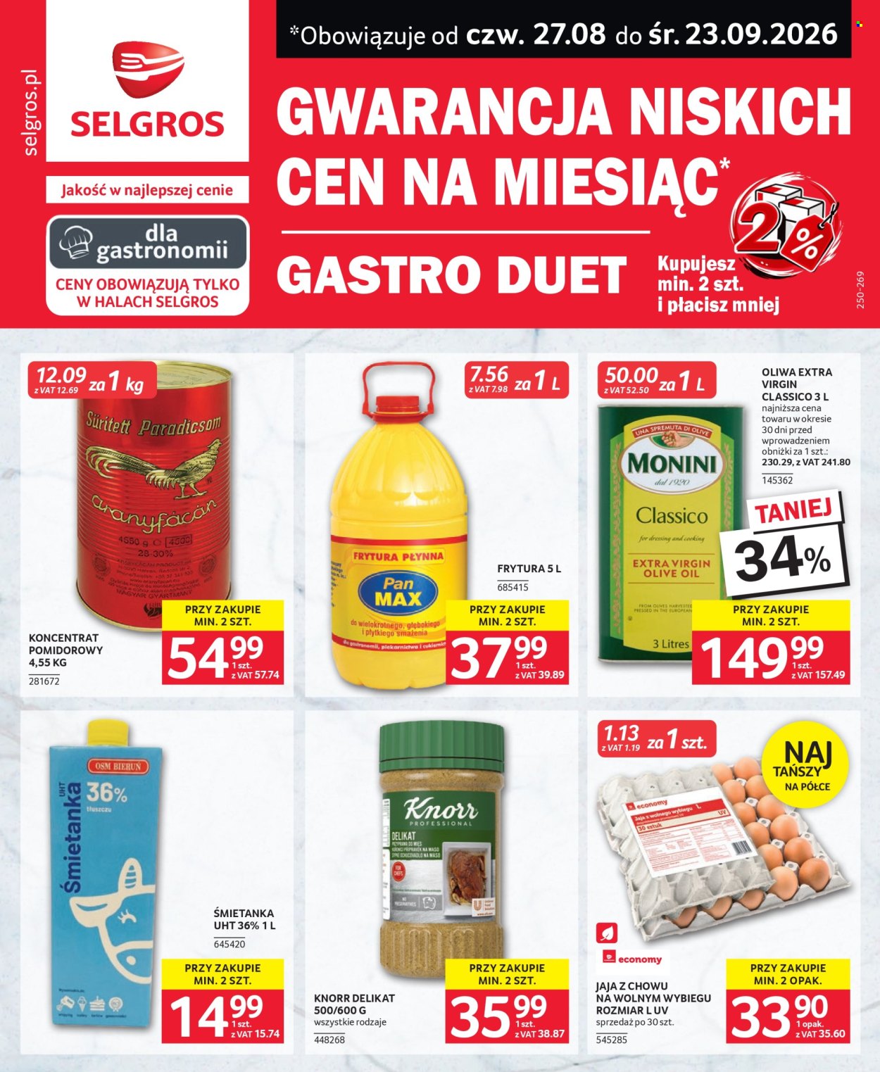 Gazetka Selgros - 27.08.2026 - 3.09.2026. Strona 1