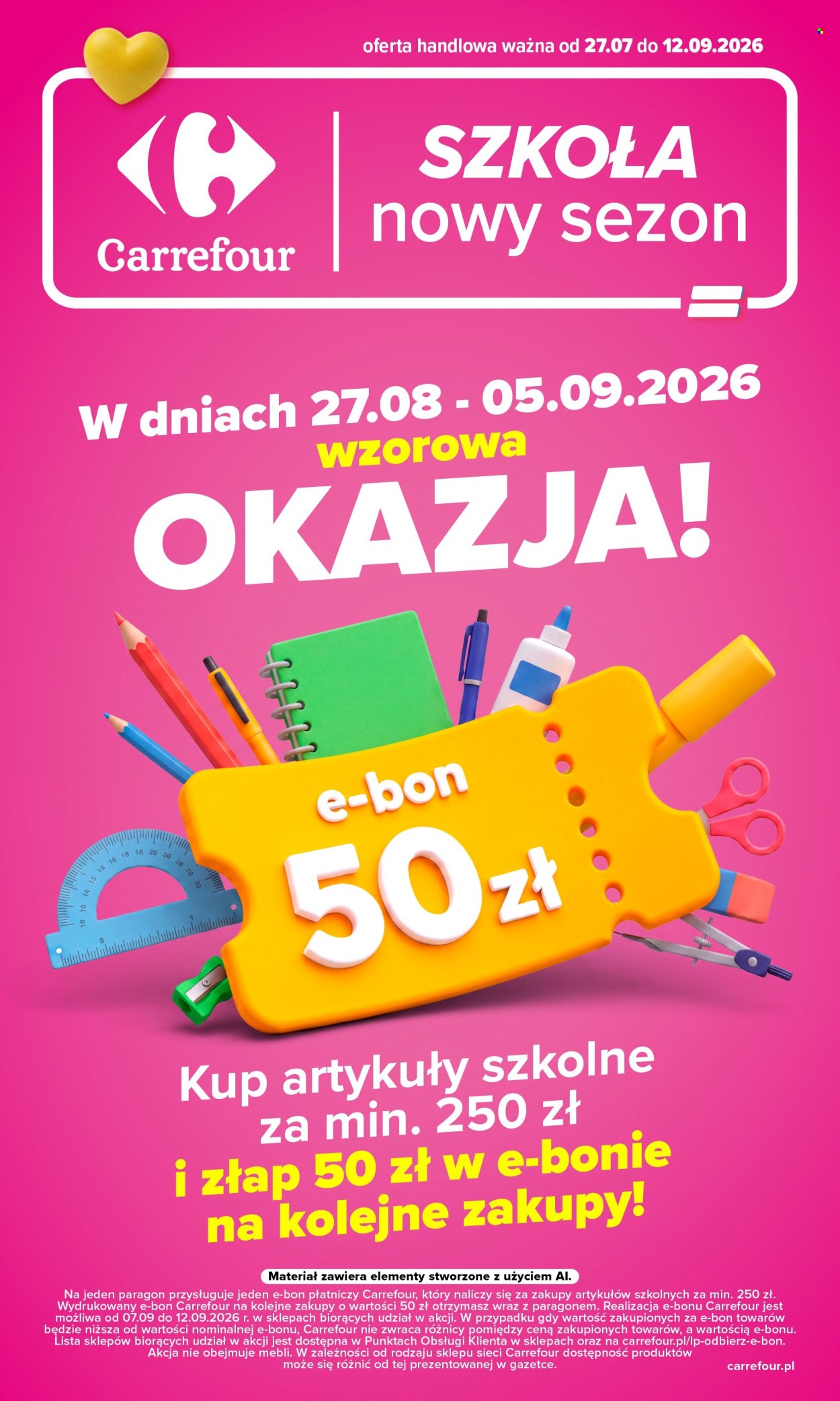 Gazetka Carrefour - 27.07.2026 - 12.09.2026. Strona 1