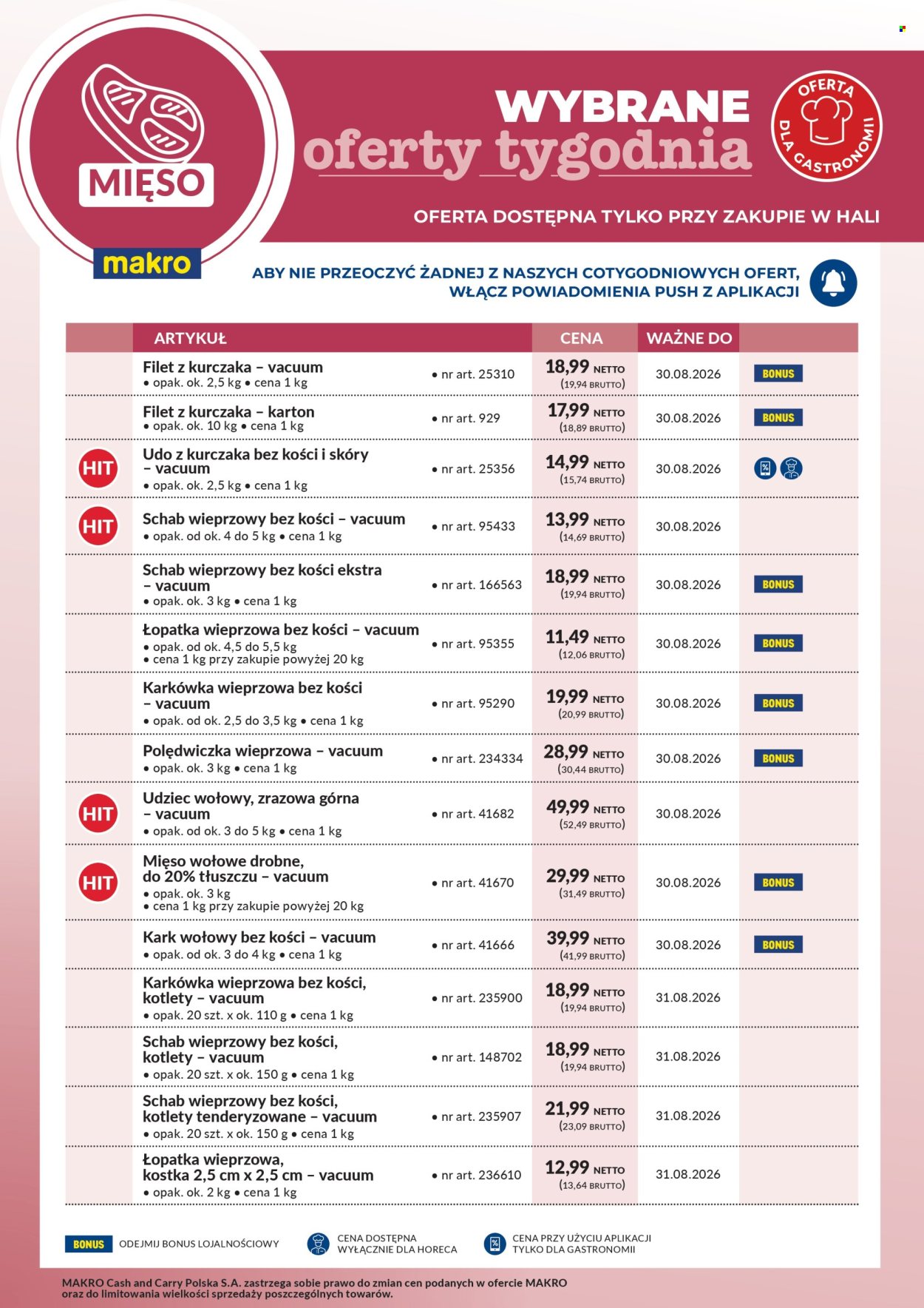 Gazetka Makro - 24.08.2026 - 30.08.2026. Strona 1