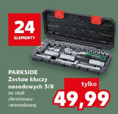 PARKSIDE Zestaw kluczy nasadowych 3/8