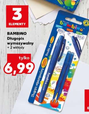BAMBINO Długopis wymazywalny + 2 wkłady