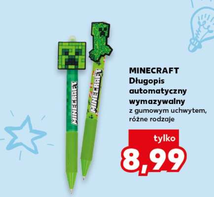 MINECRAFT Długopis automatyczny wymazywalny