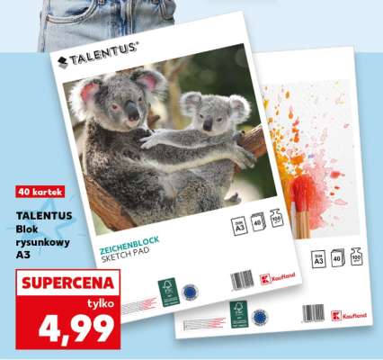 TALENTUS Blok rysunkowy A3