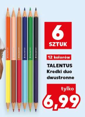 TALENTUS Kredki duo dwustronne