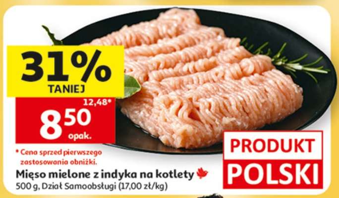 Mięso mielone z indyka na kotlety