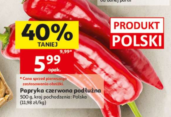 Papryka czerwona podłużna