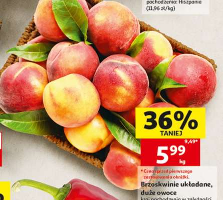 Brzoskwinie układane