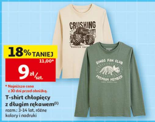 T-shirt chłopięcy z długim rękawem