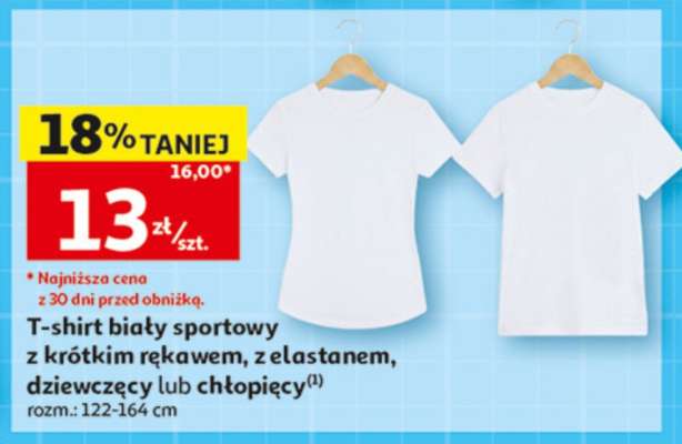 T-shirt biały sportowy
