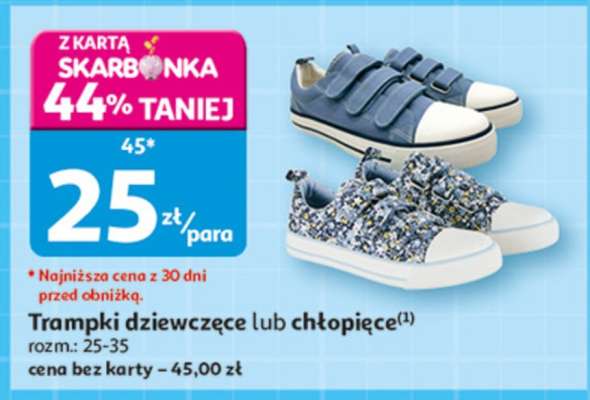 Trampki dziewczęce lub chłopięce