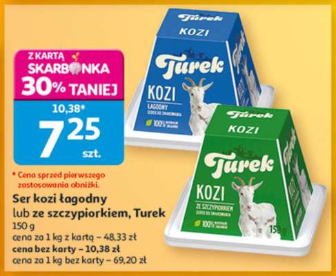 Ser kozi łagodny lub ze szczypiorkiem, Turek