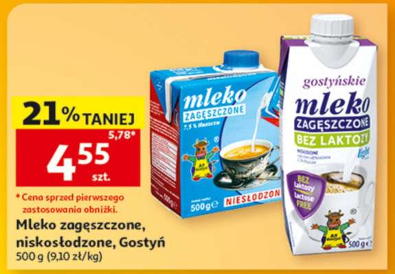 Mleko zagęszczone, niskosłodzone, Gostyń