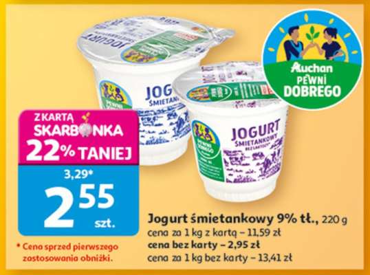 Jogurt śmietankowy 9% tł.