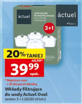 Wkłady filtrujące do wody Actuel Oval