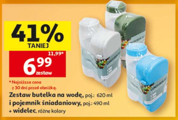 Zestaw butelka na wodę i pojemnik śniadaniowy