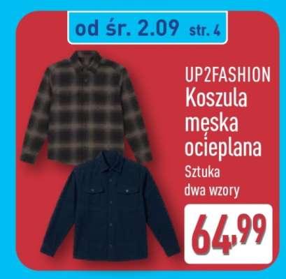 UP2FASHION Koszula męska ocieplana