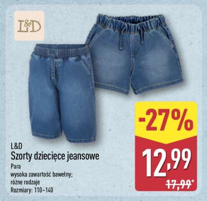 L&D Szorty dziecięce jeansowe