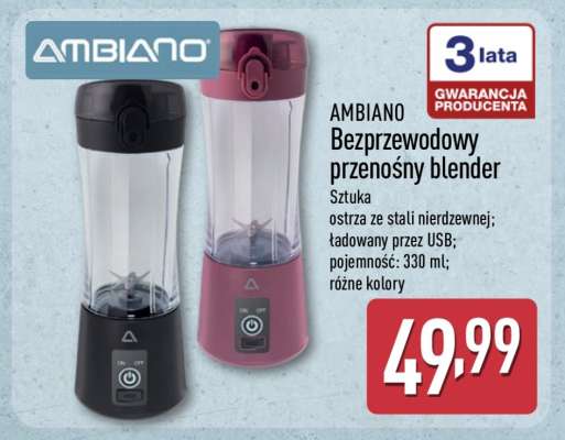 AMBIANO Bezprzewodowy przenośny blender
