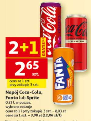 Napój Coca-Cola, Fanta lub Sprite