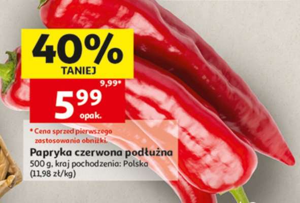 Papryka czerwona podłużna