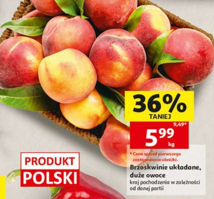 Brzoskwinie układane