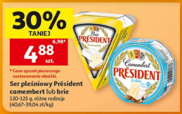Ser pleśniowy Président camembert lub brie