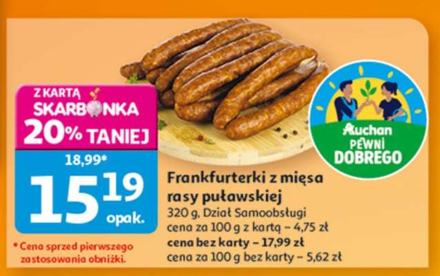 Frankfurterki z mięsa rasy puławskiej