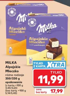Milka Alpejskie Mleczko