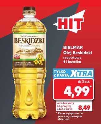 BIELMAR Olej Beskidzki rzepakowy 1l butelka