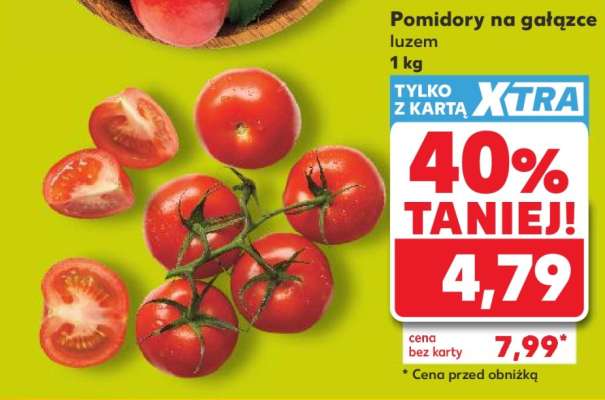 Pomidory na gałązce luzem 1 kg
