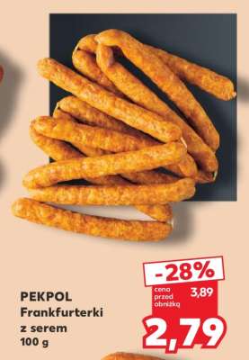 PEKPOL Frankfurterki z serem 100 g