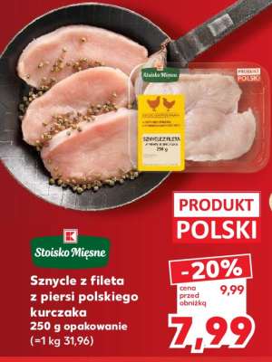 Szycle z fileta z piersi polskiego kurczaka 250 g opakowanie