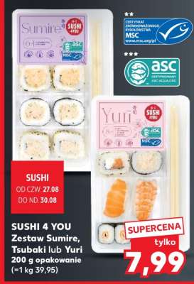 SUSHI 4 YOU Zestaw Sumire, Tsubaki lub Yuri 200 g opakowanie