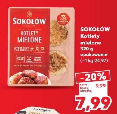 SOKOŁÓW Kotlety mielone 320 g opakowanie