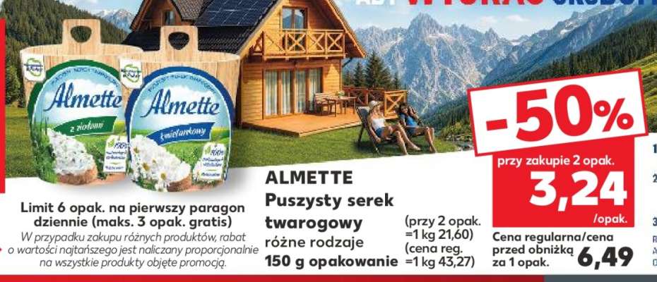 ALMETTE Puszysty serek twarogowy