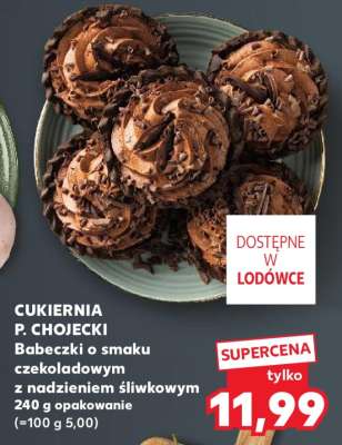 Babeczki o smaku czekoladowym z nadzieniem śliwkowym