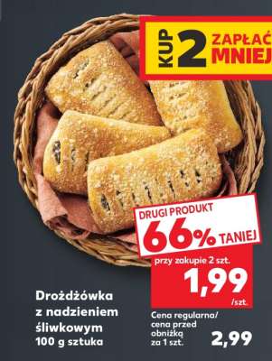 Drożdżówka z nadzieniem śliwkowym 100 g sztuka