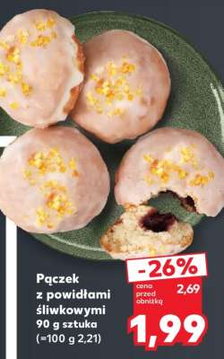 Pączek z powidłami śliwkowymi 90 g sztuka