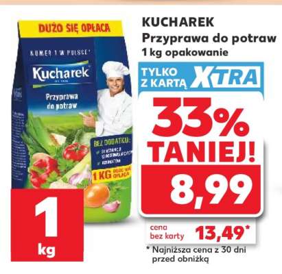 KUCHAREK Przyprawa do potraw 1 kg opakowanie