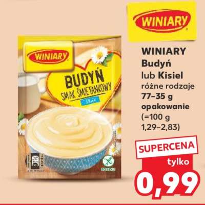 WINIARY Budyń lub Kisiel