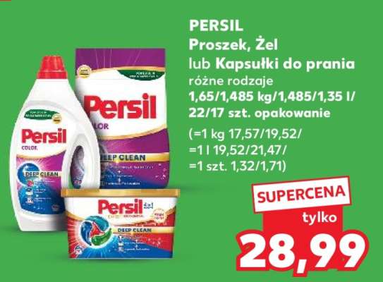 PERSIL Proszek, Żel lub Kapsułki do prania