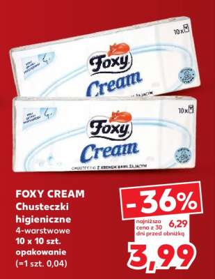 FOXY CREAM Chusteczki higieniczne