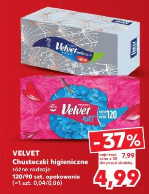 VELVET Chusteczki higieniczne