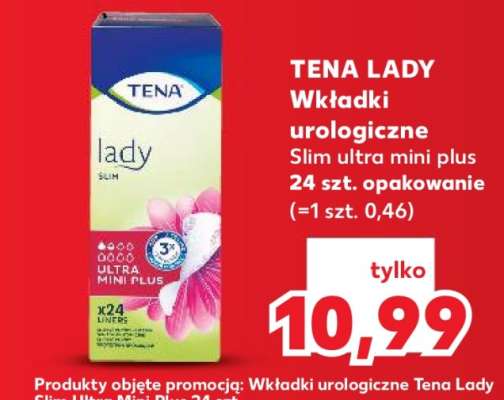TENA LADY Wkładki urologiczne Slim ultra mini plus 24 szt. opakowanie
