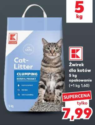 Żwirek dla kotów 5 kg opakowanie
