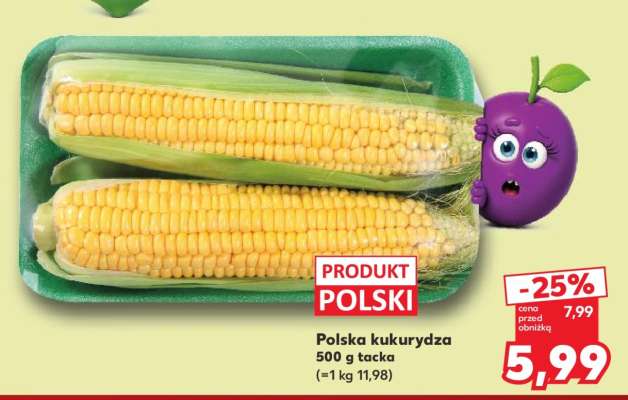 Polska kukurydza 500 g tacka