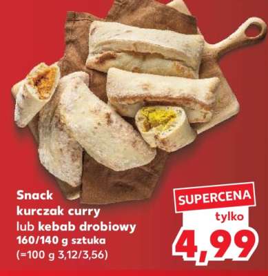 Snack kurczak curry lub kebab drobiowy
